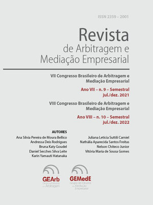 cover image of Revista de Arbitragem e Mediação Empresarial – Números 9 e 10